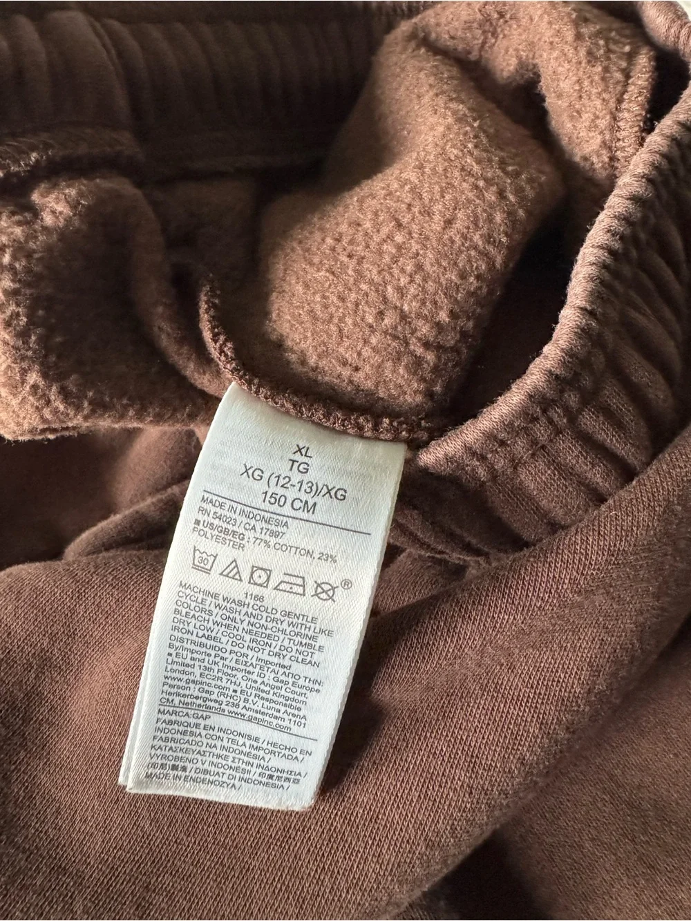 GAP Dark Brown Kids Fleece Joggers